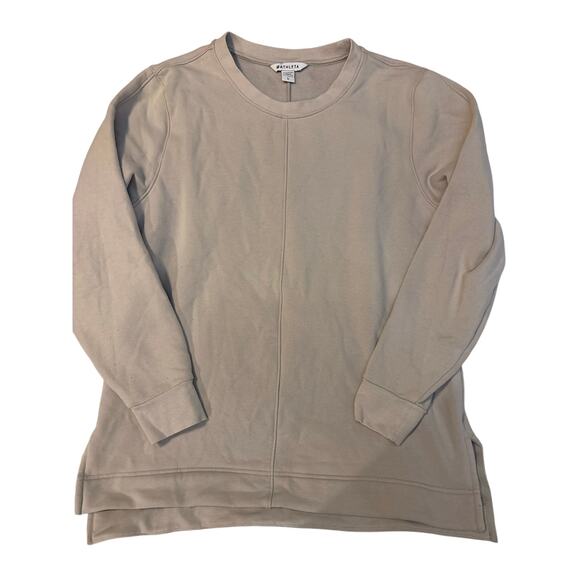 Athleta cream crewneck large soft cozy - Picture 1 of 4
